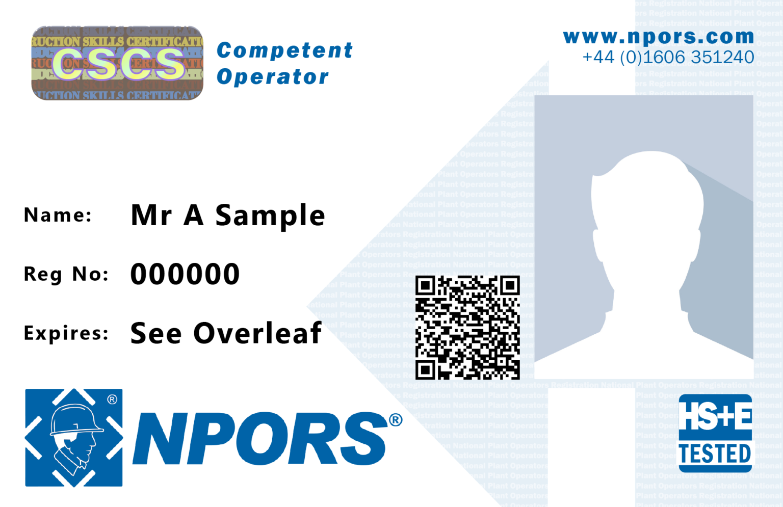 NPORS (National Plant Operators Registration Scheme) STS Group Ltd